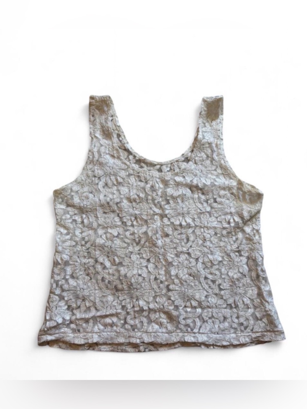 Vtg lace crop top